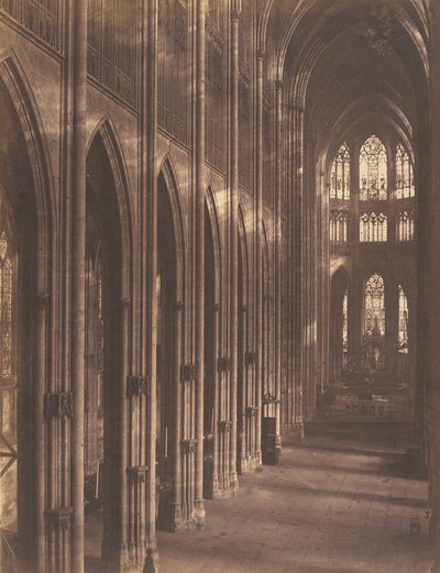 Rouen, Interior of the Church of Saint-Ouen by Auguste Rosalie Bisson